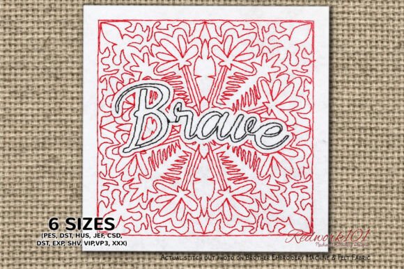 Brave Word Stitch