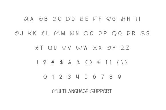 Bright Toon Font PNG with transparent background - Preview 3