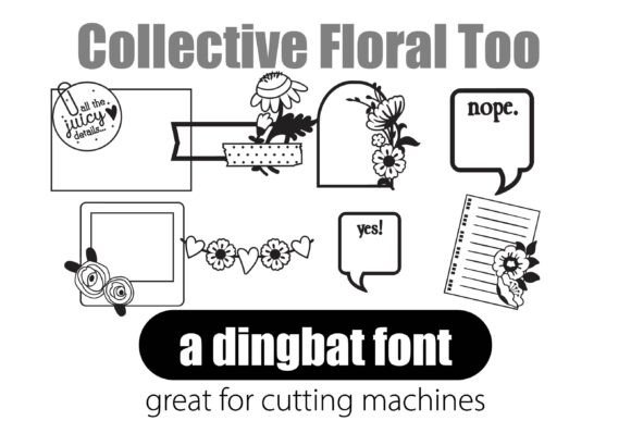 Collective Floral Font - Preview 4
