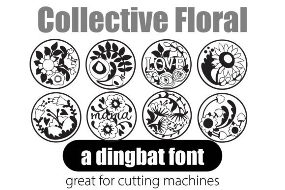 Collective Floral Font - Preview 5