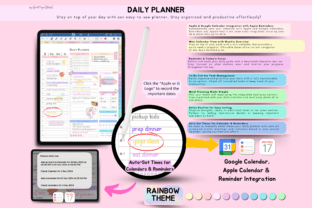 Daily Digital Planner (Portrait) Graphic by Print Magic StudioX ...