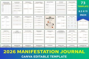 Editable 2026 Manifestation Journal Graphic by KDP GALLERY · Creative ...