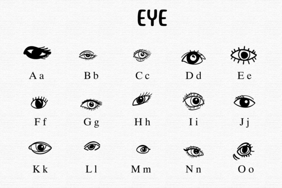 Eye Font - Preview 1