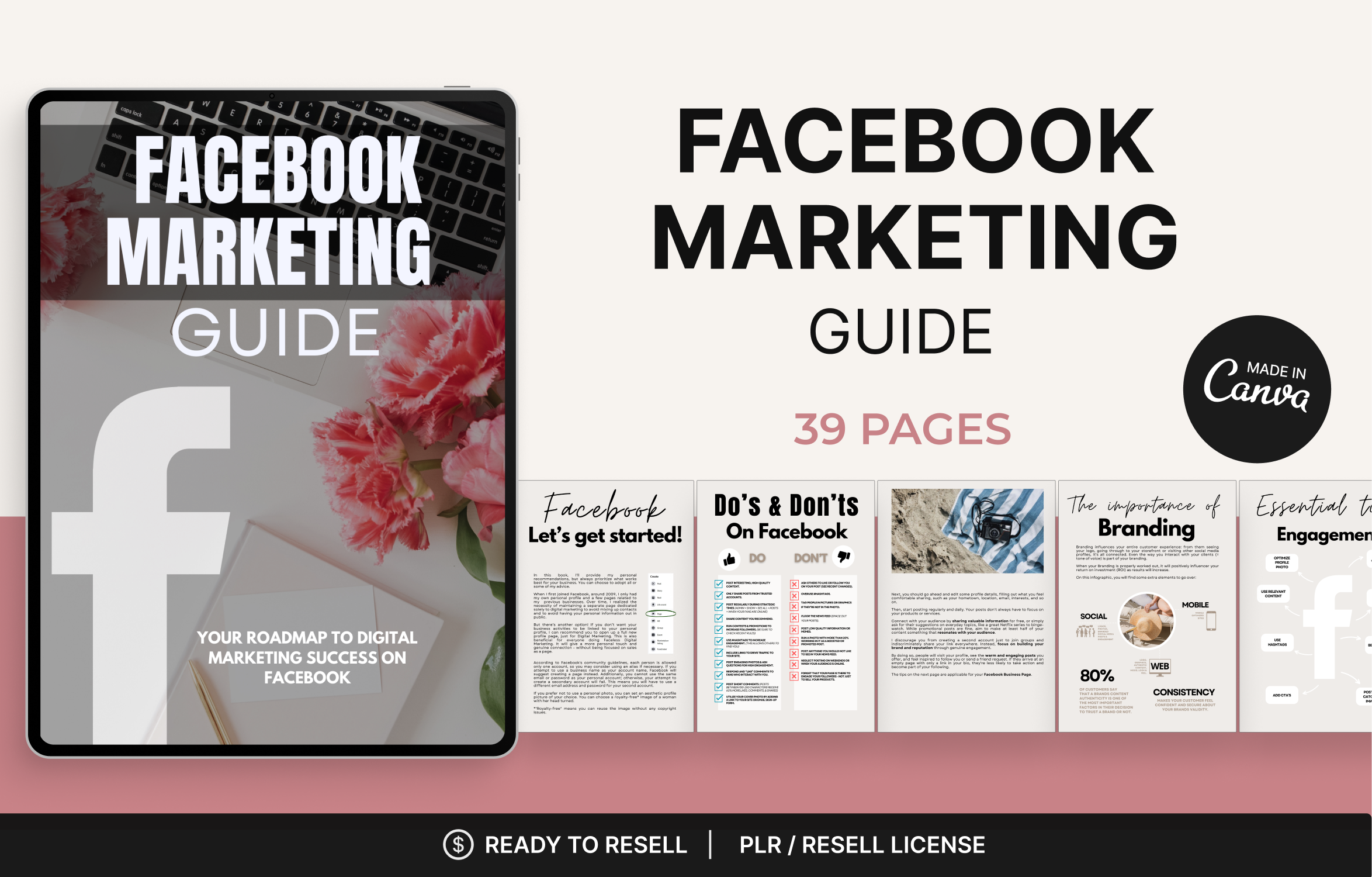 Facebook Marketing Guide EBook Graphic by Makii · Creative Fabrica