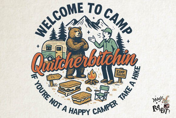 Funny camping family adventure PNG sublimation shirt design for outdoor Cricut prints