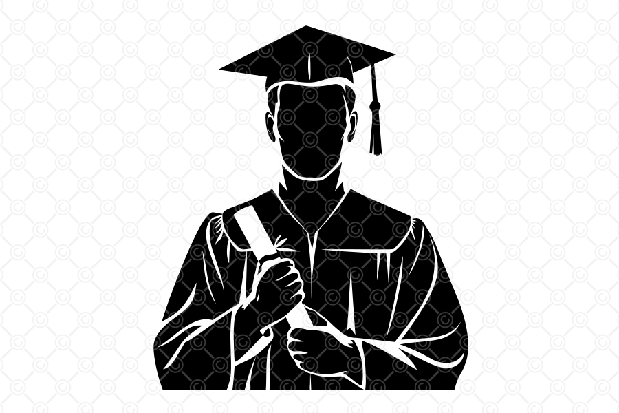 Grad Icon.svg Graduation SVG, Graduate SVG, Grad, 025 Graphic by CelestialDesignForge ...