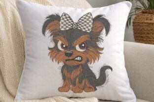 Grumpy Cartoon Yorkie Puppy · Creative Fabrica