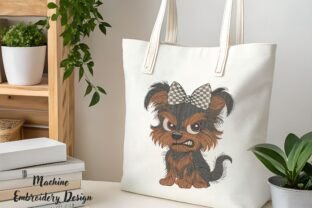Grumpy Cartoon Yorkie Puppy · Creative Fabrica