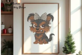 Grumpy Cartoon Yorkie Puppy · Creative Fabrica