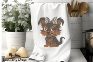 Grumpy Cartoon Yorkie Puppy · Creative Fabrica