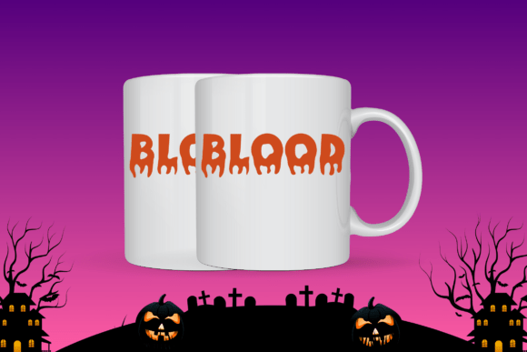 Handwriting Blood Font PNG with transparent background - Preview 4