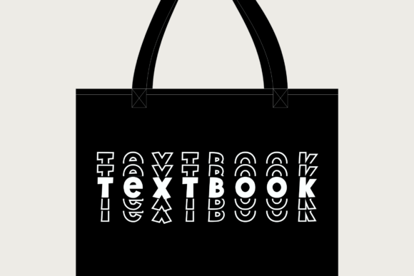 Handwriting Stacked Font PNG with transparent background - Preview 4