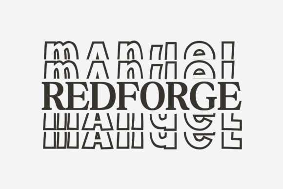 Handwriting Stacked Monogram Font - Preview 1