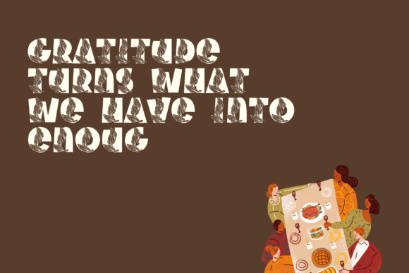 Handwriting Thanksgiving Font PNG with transparent background - Preview 1