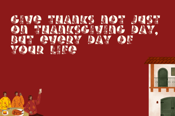 Handwriting Thanksgiving Font PNG with transparent background - Preview 2