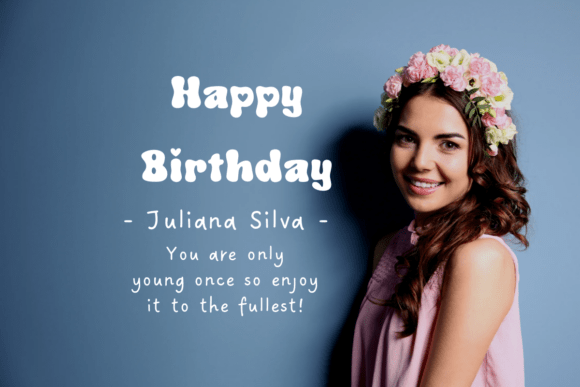 Happy Birthday Font - Preview 3