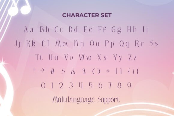 Larisa Melody Font PNG with transparent background - Preview 4
