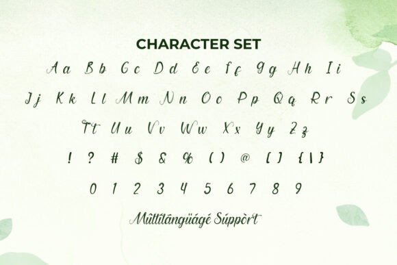 Matcha Milk Font PNG with transparent background - Preview 4