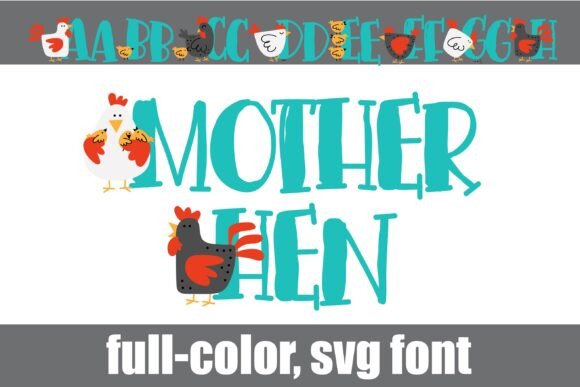 Mother Hen Font PNG with transparent background - Preview 1