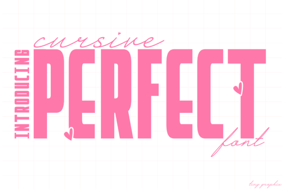 Perfect Cursive Font font preview - 3