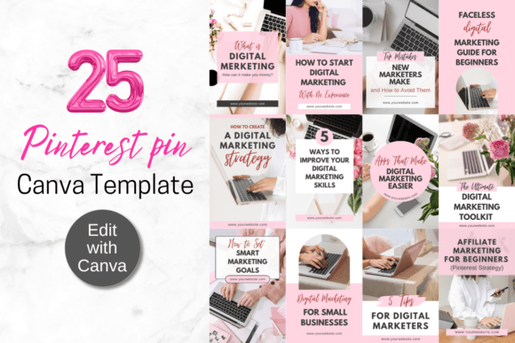 Mood Board Canva Template Bundle Graphic by Grow Your Biz · Creative ...