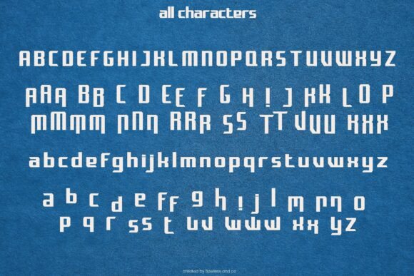 Protoser Font PNG with transparent background - Preview 4
