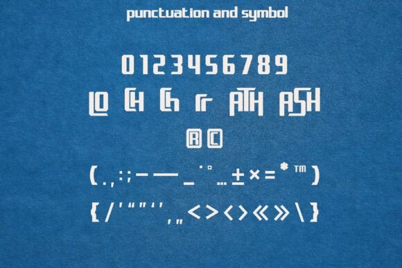 Protoser Font PNG with transparent background - Preview 6