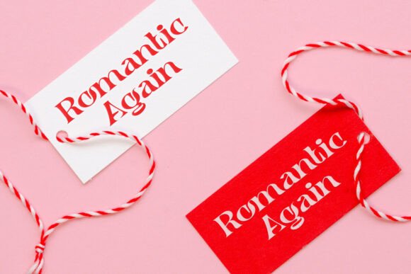 Romantic Again Font PNG with transparent background - Preview 3