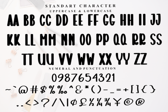 Handmade Children Font PNG with transparent background - Preview 3