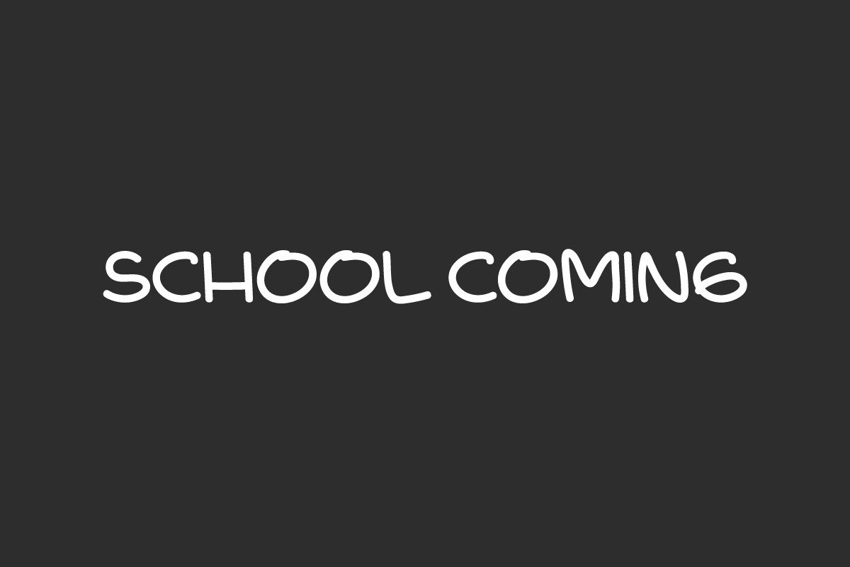 School Coming preview - playful back to school title font