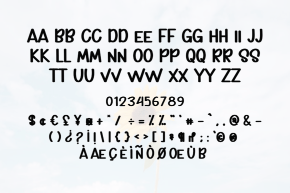 School Highland Font PNG with transparent background - Preview 3