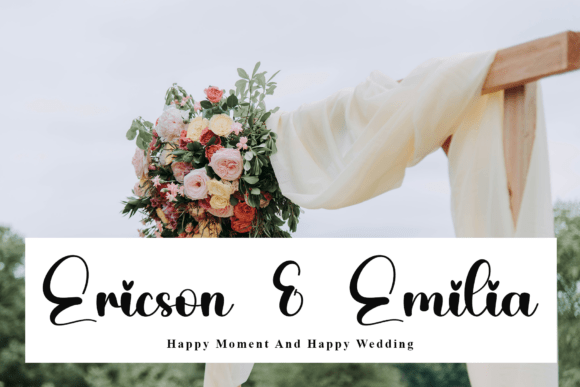Simple Embroidery Font font preview - 4