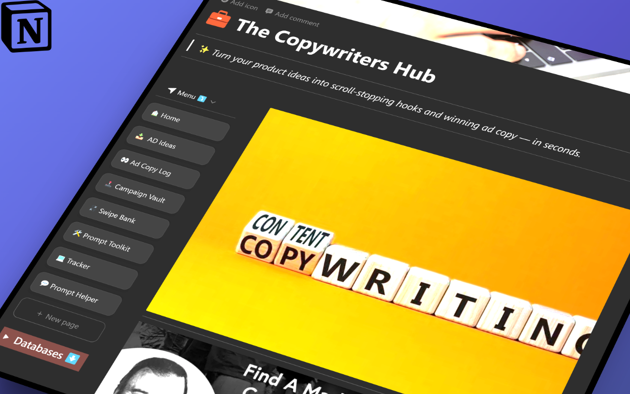 Copywriters Hub Template Graphic by creativdesignz · Creative Fabrica