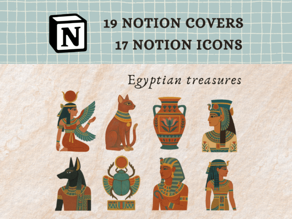 Egyptian Treasures Notion Icons