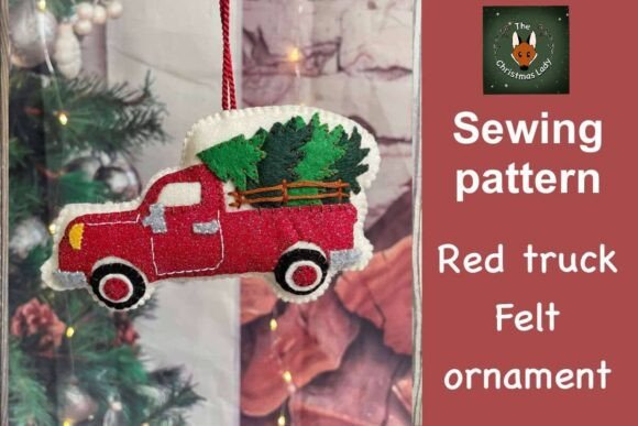 Felt Christmas Truck DIY Sewing Pattern