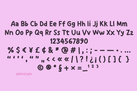 Fluffy Notes Font - Preview 5