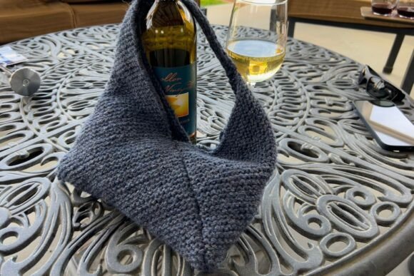 Folded Rectangle Knit Purse Pattern