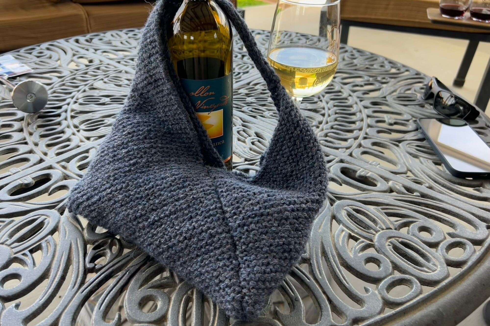 Folded Rectangle Knit Purse Pattern