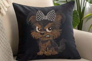 Funny Grumpy Cartoon Yorkie Dog · Creative Fabrica