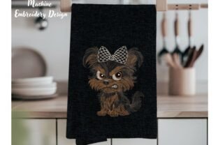 Funny Grumpy Cartoon Yorkie Dog · Creative Fabrica
