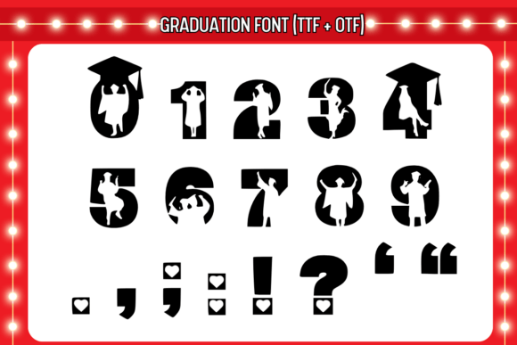 Graduation Font - Preview 2