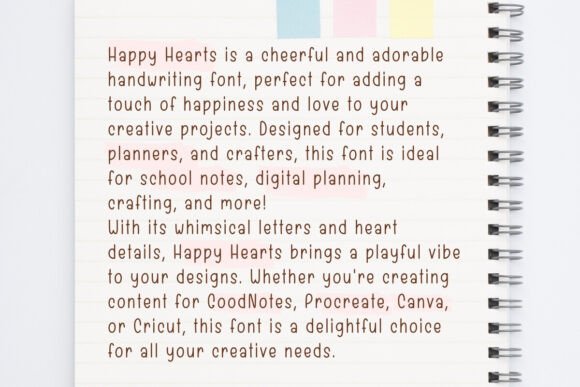 Happy Hearts Font - Preview 2