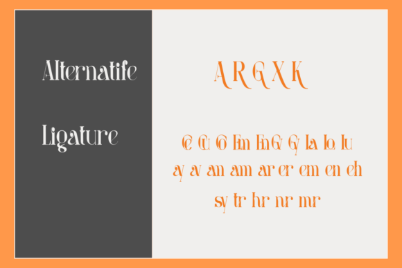 Lutry Xary Font PNG with transparent background - Preview 2