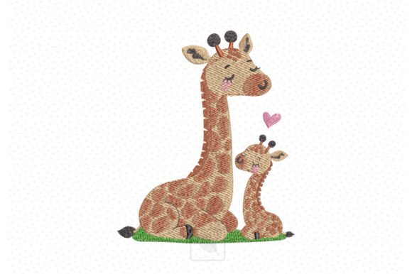 Mommy Giraffe and Baby