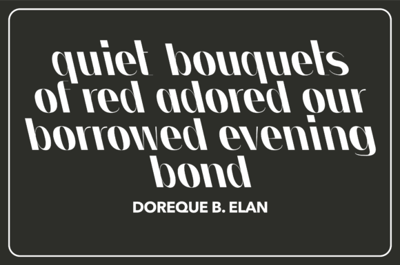 Noir Font font preview - 5