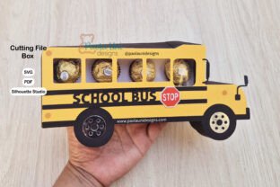 School Bus Shaped Box · Creative Fabrica