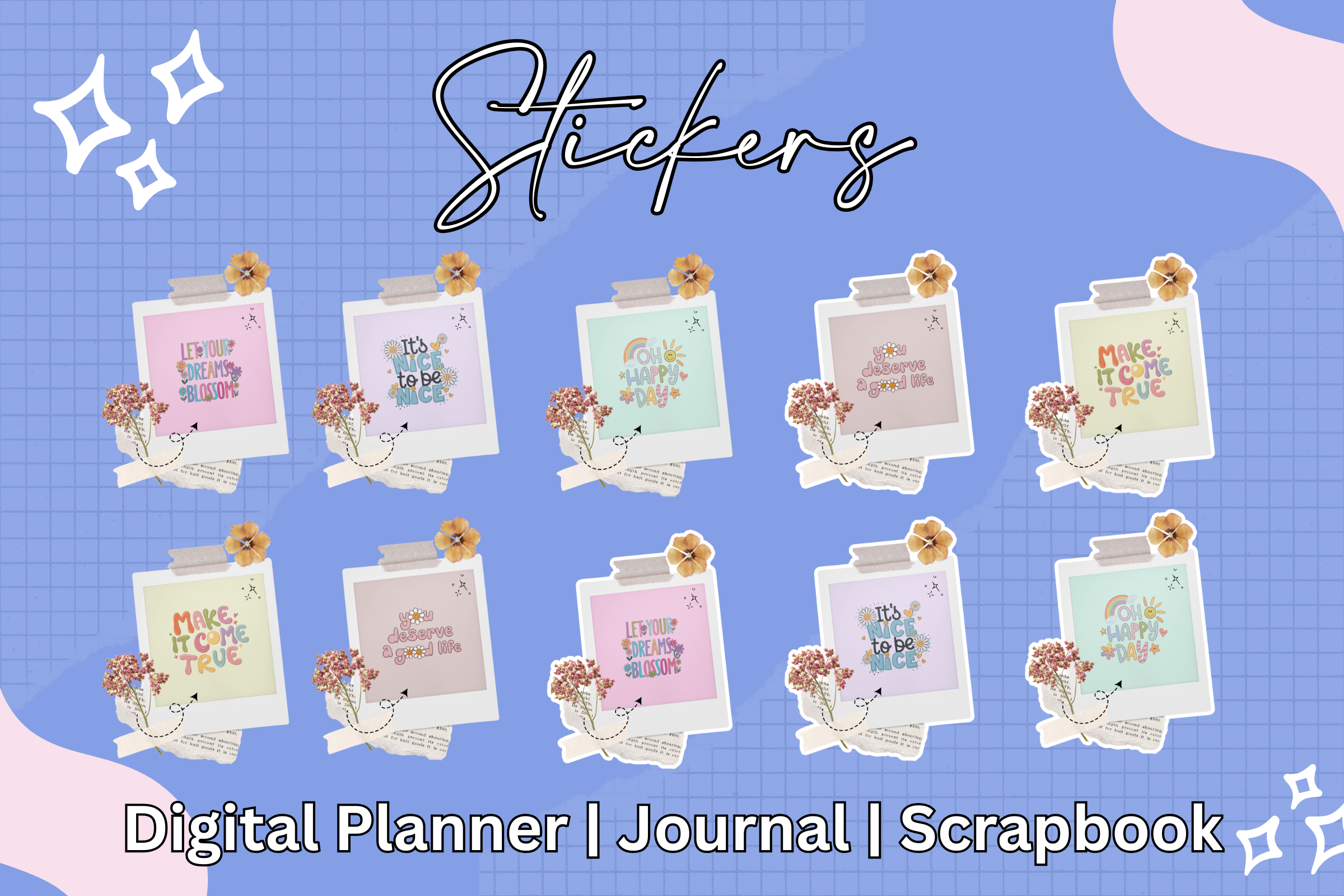Sticker Design Srabook Sticker Scrapbook Graphic by Origin Designs PH · Creative Fabrica