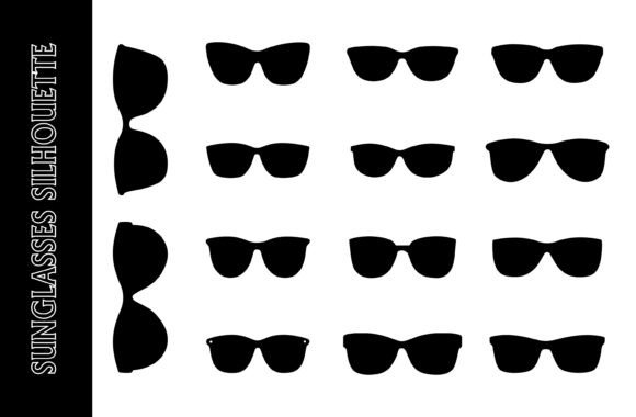 Sunglasses Silhouette Vector Collection