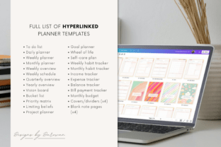 Undated Digital Planner PLR | Canva Graphic by DesignsbyDarowan ...