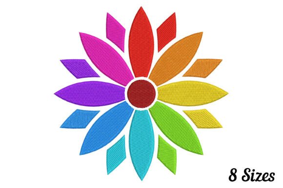Abstract Colorful Floral Mandala